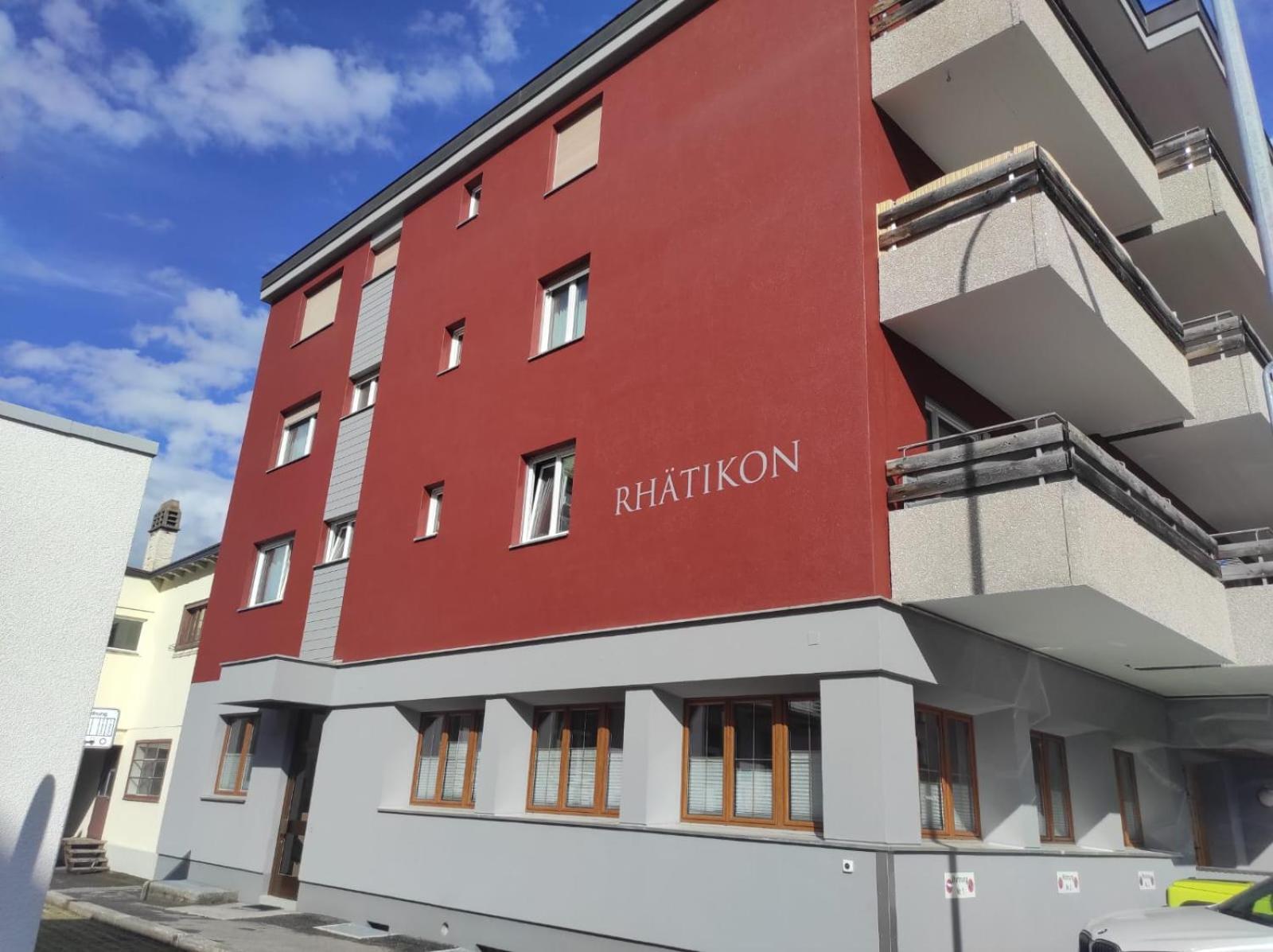 Haus Rhaetikon 1. Og, Links Lejlighed Davos Eksteriør billede